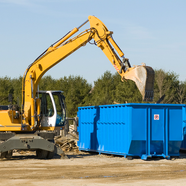 can i choose the location where the residential dumpster will be placed in Bear Creek Village Pennsylvania